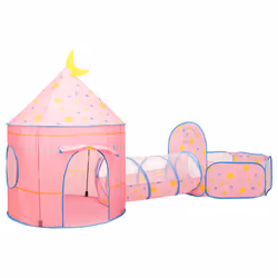 vidaXL Children Play Tent Pink Indoor Outdoor Play House Game Tent Ball Pit