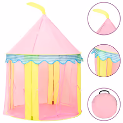 vidaXL Children Play Tent Pink Indoor Outdoor Play House Game Tent Ball Pit
