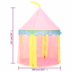 vidaXL Children Play Tent Pink Indoor Outdoor Play House Game Tent Ball Pit - Additional view 8