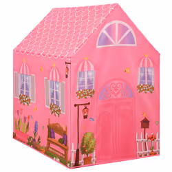 vidaXL Children Play Tent Pink Indoor Outdoor Play House Game Tent Ball Pit - Additional view 4