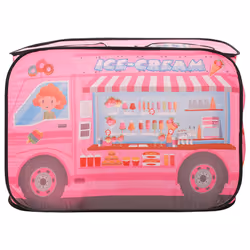 vidaXL Children Play Tent Pink Indoor Outdoor Play House Game Tent Ball Pit - Additional view 4