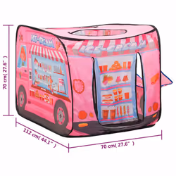vidaXL Children Play Tent Pink Indoor Outdoor Play House Game Tent Ball Pit - Additional view 8