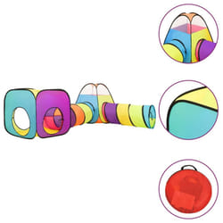 ) vidaXL Children Play Tent Outdoor Play House Game Tent Ball Pit Red/Yellow - 74 x 74 x 74 cm (L x W x H