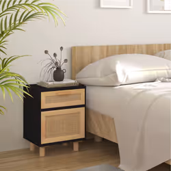 VidaXL 345609 nightstand/bedside table Black - Additional view 3
