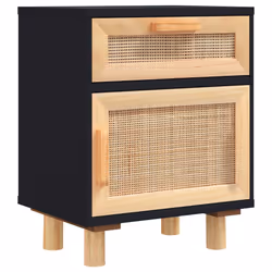 VidaXL 345609 nightstand/bedside table Black - Additional view 4