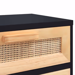 VidaXL 345609 nightstand/bedside table Black - Additional view 8