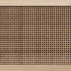 vidaXL Sideboard Storage Cabinet Cupboard Solid Wood Pine and Natural Rattan - Black - Additional view 6