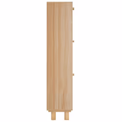 vidaXL Shoe Cabinet Engineered Wood and Natural Rattan Organiser Multi Colours - brown - Additional view 4