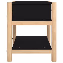 VidaXL 345657 nightstand/bedside table Black - Additional view 7
