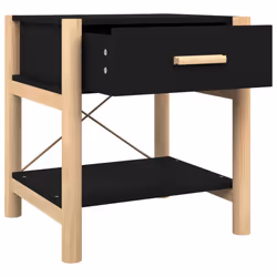 VidaXL 345657 nightstand/bedside table Black - Additional view 8