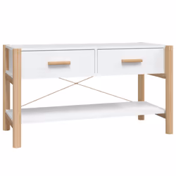 vidaXL TV Cabinet Entertainment Centre TV Stand Media TV Unit Engineered Wood - white