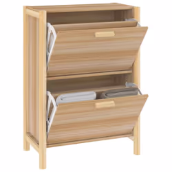 vidaXL Shoe Cabinet Engineered Wood Home Shoe Storage Organiser Multi Colours - brown - Additional view 4