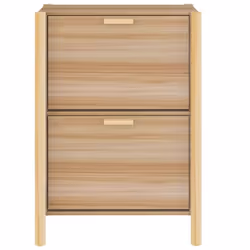 vidaXL Shoe Cabinet Engineered Wood Home Shoe Storage Organiser Multi Colours - brown - Additional view 5