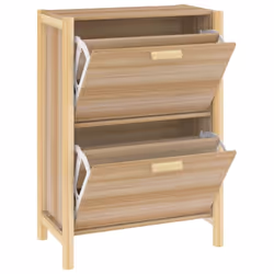 vidaXL Shoe Cabinet Engineered Wood Home Shoe Storage Organiser Multi Colours - brown - Additional view 7