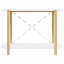 vidaXL Console Table Engineered Wood Side Sofa End Accent Table Multi Colours - white - Additional view 4