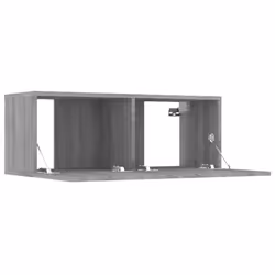 ) vidaXL 4x Wall TV Cabinets Media Unit Furniture Multi Colours Multi Sizes - Grey sonoma, 80 x 30 x 30 cm (W x D x H - Additional view 9