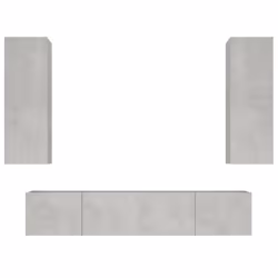VidaXL 3114201, Grey, Wood, Wood, 800 mm, 4 pc(s)