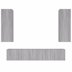 VidaXL 3114204, Grey, Wood, Wood, 800 mm, 4 pc(s)