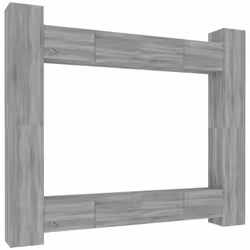 VidaXL 3114244, Grey, Wood, Wood, 1000 mm, 8 pc(s)