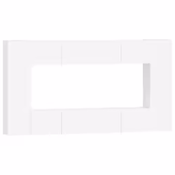 ) vidaXL TV Cabinet Set 8 Piece Engineered Wood Furniture Multi Colours/Sizes - White, 80 x 30 x 30 cm (W x D x H - Additional view 3