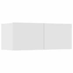 ) vidaXL TV Cabinet Set 8 Piece Engineered Wood Furniture Multi Colours/Sizes - White, 80 x 30 x 30 cm (W x D x H - Additional view 5