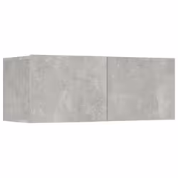 ) vidaXL TV Cabinet Set 8 Piece Engineered Wood Furniture Multi Colours/Sizes - Concrete grey, 80 x 30 x 30 cm (W x D x H - Additional view 5