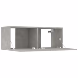 ) vidaXL TV Cabinet Set 8 Piece Engineered Wood Furniture Multi Colours/Sizes - Concrete grey, 80 x 30 x 30 cm (W x D x H - Additional view 6