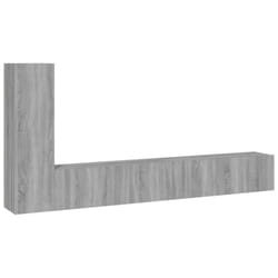vidaXL TV Cabinet Set TV Console Media Unit TV Unit Cupboard Engineered Wood - grey sonoma