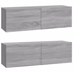 vidaXL TV Cabinet Set TV Console Media Unit TV Unit Cupboard Engineered Wood - grey sonoma - Additional view 4
