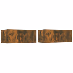 vidaXL TV Cabinet Set 5 Piece Engineered Wood Multi Colours 100/80x30x30 cm - smoked oak - Additional view 6