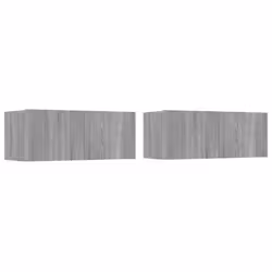 vidaXL TV Cabinet Set 5 Piece Engineered Wood Multi Colours 100/80x30x30 cm - grey sonoma - Additional view 6