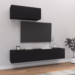VidaXL 3114471, Black, Wood, Wood, 800 mm, 300 mm, 300 mm