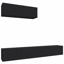 VidaXL 3114479, Black, Wood, Wood, 1000 mm, 300 mm, 300 mm
