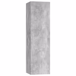 ) vidaXL TV Cabinet Set 4 Piece Engineered Wood Indoor Media Unit Multi Colours - Concrete grey, 30.5 x 30 x 110 cm (L x W x H - Additional view 6