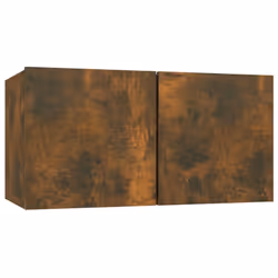 vidaXL TV Cabinet Set 6 Piece Engineered Wood Media TV Console Multi Colours - Smoked oak - Additional view 5