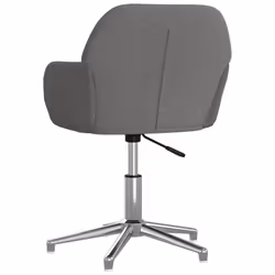 vidaXL Swivel Office Chair Desk Chair Accent Chair Armchair Light Grey Fabric - Additional view 4