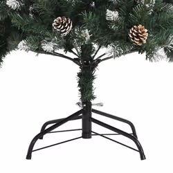 vidaXL Artificial Christmas Tree with Stand Christmas Decoration Green PVC - 120 x 55 cm - Additional view 6