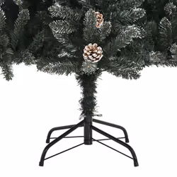 vidaXL Artificial Christmas Tree with Stand Christmas Decoration Green PVC - 150 x 83.5 cm - Additional view 6