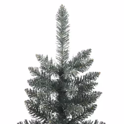 vidaXL Artificial Slim Christmas Tree with Stand Xmas Tree Decor Green PVC - 180 x 50.5 cm - Additional view 2