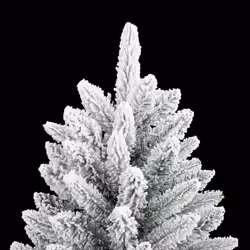 vidaXL Artificial Christmas Tree with Flocked Snow Christmas Decoration PVC&PE - without led, 120 cm - Additional view 4