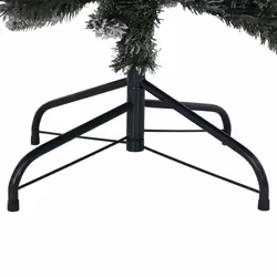 vidaXL Artificial Christmas Tree with Flocked Snow Christmas Decoration PVC&PE - without led, 210 cm - Additional view 6