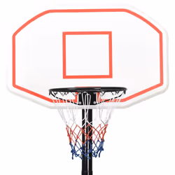 vidaXL Basketball Stand 258-363cm Polyethene Basketball Hoop Stand Black/White - white - Additional view 4