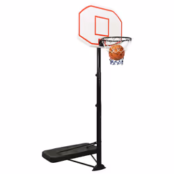 vidaXL Basketball Stand 258-363cm Polyethene Basketball Hoop Stand Black/White - white - Additional view 8