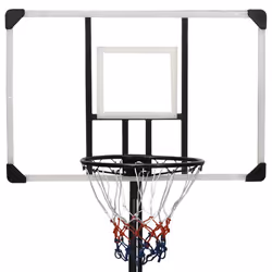 vidaXL Basketball Stand Transparent 256-361 cm Polycarbonate Basketball Post - Additional view 5