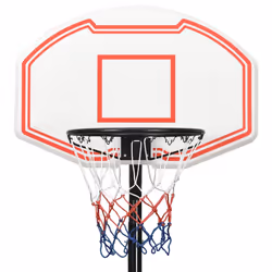 vidaXL Basketball Stand White 237-307 cm Polyethene Basketball Hoop Stand - Additional view 4