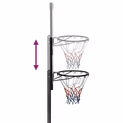 vidaXL Basketball Stand Transparent 235-305 cm Polycarbonate Basketball Post - Additional view 8