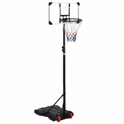 vidaXL Basketball Stand Transparent 216-250 cm Polycarbonate Basketball Post