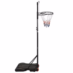 vidaXL Basketball Stand Transparent 216-250 cm Polycarbonate Basketball Post