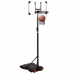 vidaXL Basketball Stand Transparent 216-250 cm Polycarbonate Basketball Post - Additional view 8