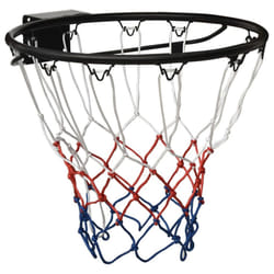 vidaXL Basketball Ring Steel Basketball Net Hoop Rim Black/Orange Ã 39/45 cm - black, Ã? 45 cm
